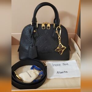 Louis Vuitton Alma BB Empreinte Neo Alma BB in Black ❗️FIRM❗️